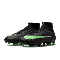 Nike Mercurial Superfly 11 Academy Gras / Kunstgras Voetbalschoenen (MG) Zwart Felgroen Zilvergrijs