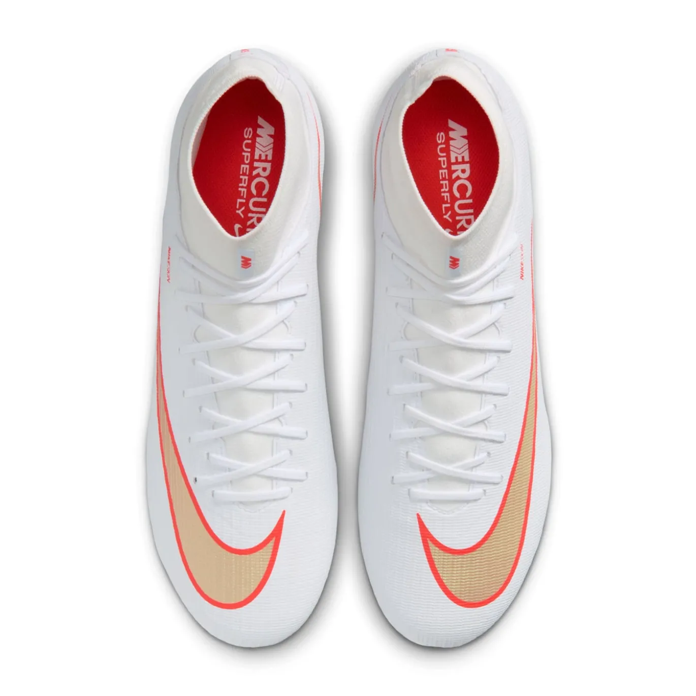 Nike Mercurial Superfly 11 Academy Gras / Kunstgras Voetbalschoenen (MG) Wit Felrood Goud