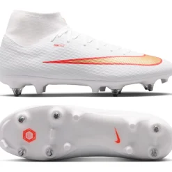 Nike Mercurial Superfly 11 Academy IJzeren-Nop Voetbalschoenen (SG) Anti-Clog Wit Felrood Goud