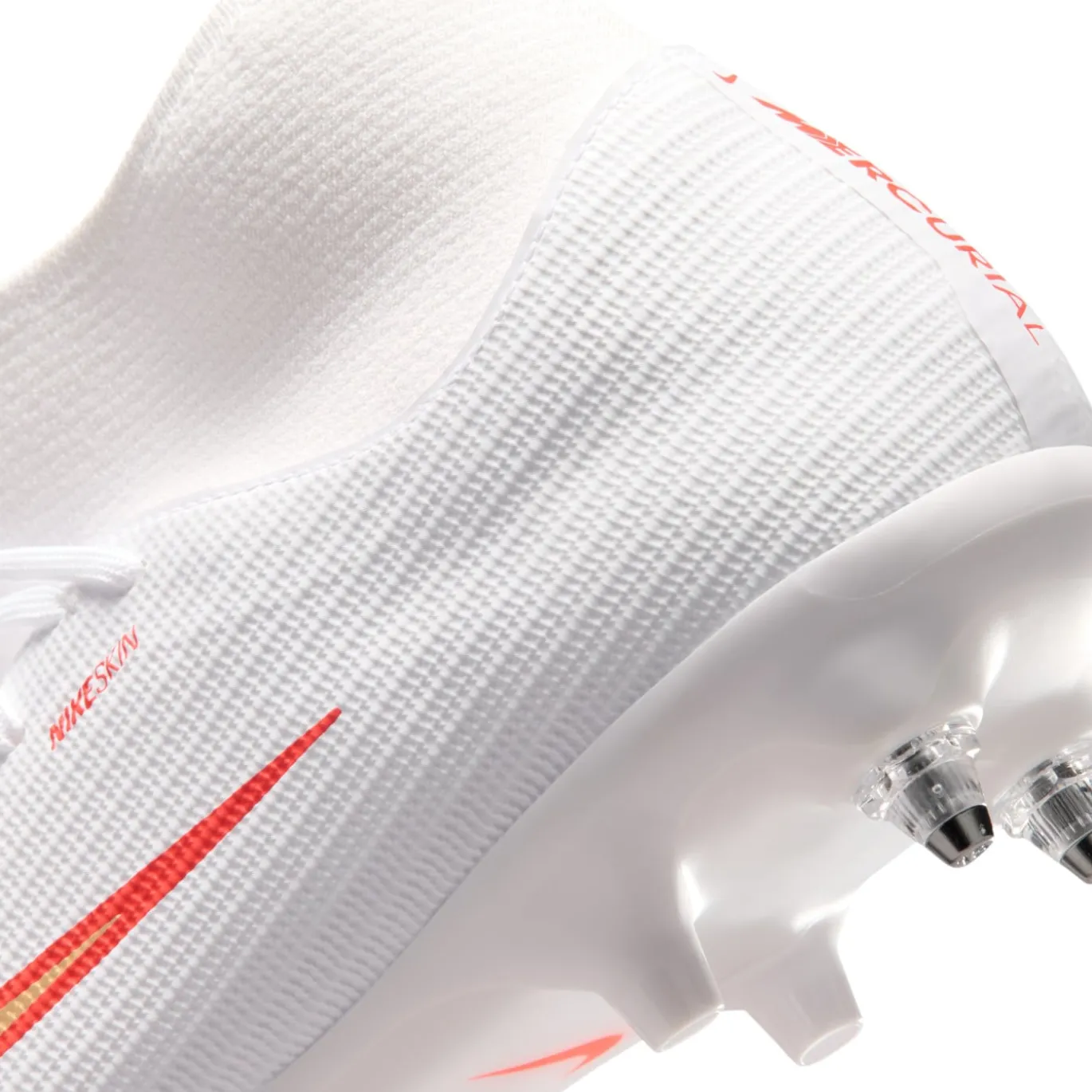 Nike Mercurial Superfly 11 Academy IJzeren-Nop Voetbalschoenen (SG) Anti-Clog Wit Felrood Goud