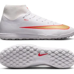 Nike Mercurial Superfly 11 Academy Turf Voetbalschoenen (TF) Wit Felrood Goud