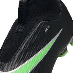 Nike Mercurial Superfly 11 Academy Gras / Kunstgras Voetbalschoenen (MG) Peuters/Kleuters Zwart Felgroen Zilvergrijs