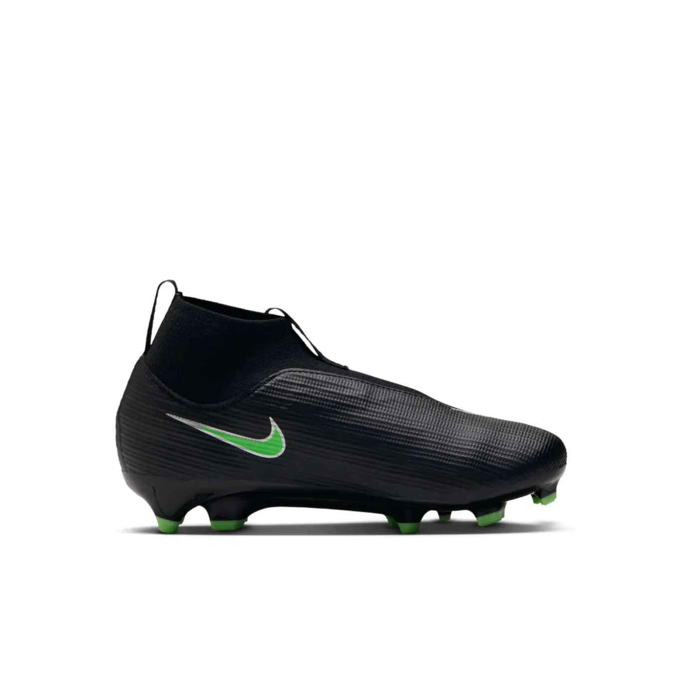 Nike Mercurial Superfly 11 Academy Gras / Kunstgras Voetbalschoenen (MG) Peuters/Kleuters Zwart Felgroen Zilvergrijs