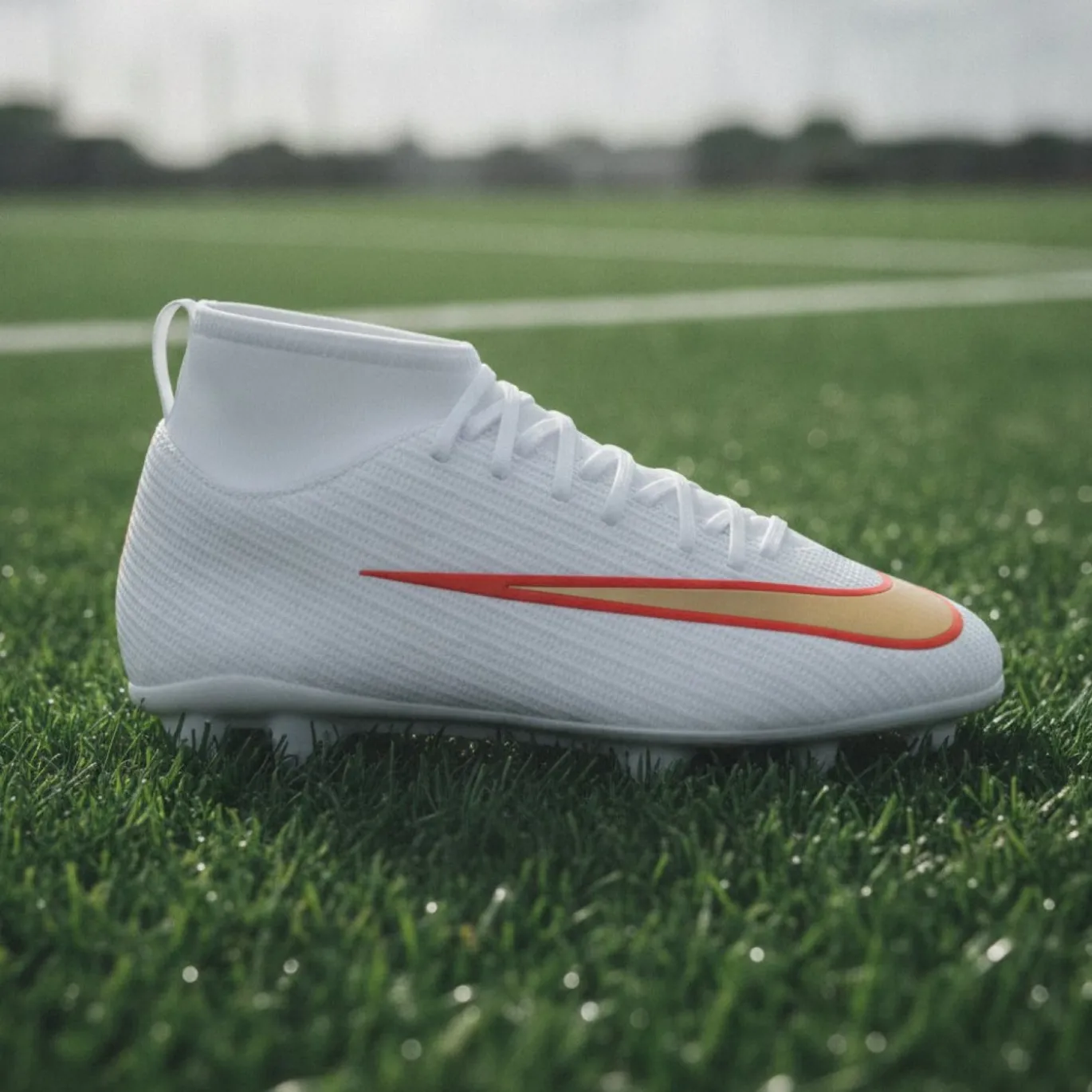 Nike Mercurial Superfly 11 Club Gras / Kunstgras Voetbalschoenen (MG) Kids Wit Felrood Goud