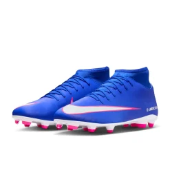 Nike Mercurial Superfly 10 Club Gras / Kunstgras Voetbalschoenen (MG) Blauw Wit Felroze