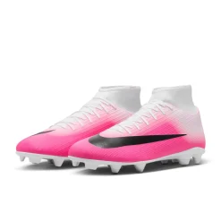 Nike Mercurial Superfly 11 Club Gras / Kunstgras Voetbalschoenen (MG) Felroze Wit Zwart