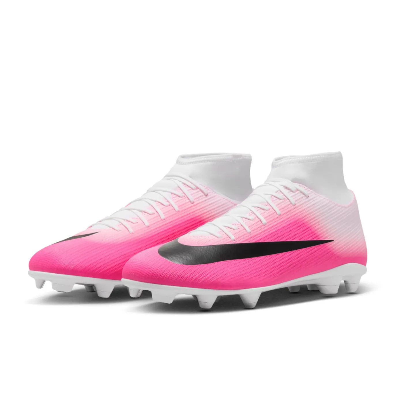 Nike Mercurial Superfly 11 Club Gras / Kunstgras Voetbalschoenen (MG) Felroze Wit Zwart