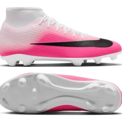 Nike Mercurial Superfly 11 Club Gras / Kunstgras Voetbalschoenen (MG) Felroze Wit Zwart