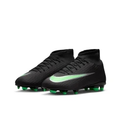 Nike Mercurial Superfly 11 Club Gras / Kunstgras Voetbalschoenen (MG) Kids Zwart Felgroen Zilvergrijs
