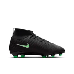 Nike Mercurial Superfly 11 Club Gras / Kunstgras Voetbalschoenen (MG) Kids Zwart Felgroen Zilvergrijs