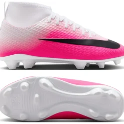 Nike Mercurial Superfly 11 Club Gras / Kunstgras Voetbalschoenen (MG) Kids Felroze Wit Zwart