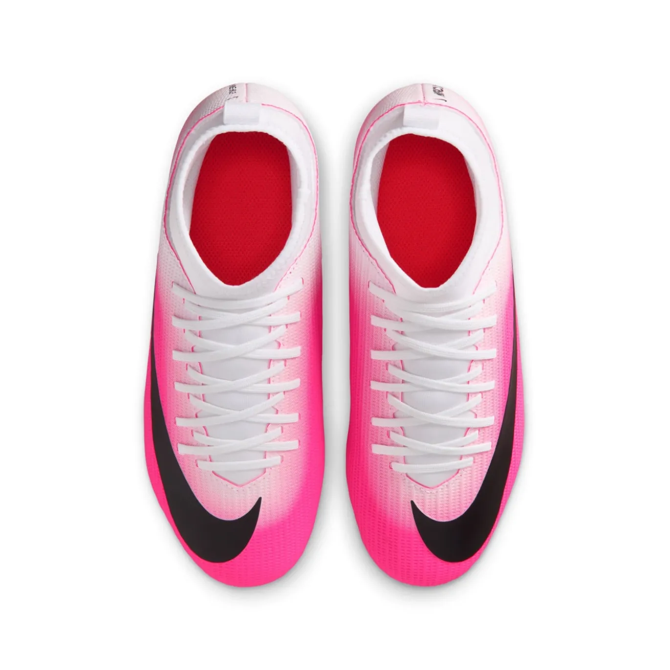 Nike Mercurial Superfly 11 Club Gras / Kunstgras Voetbalschoenen (MG) Kids Felroze Wit Zwart