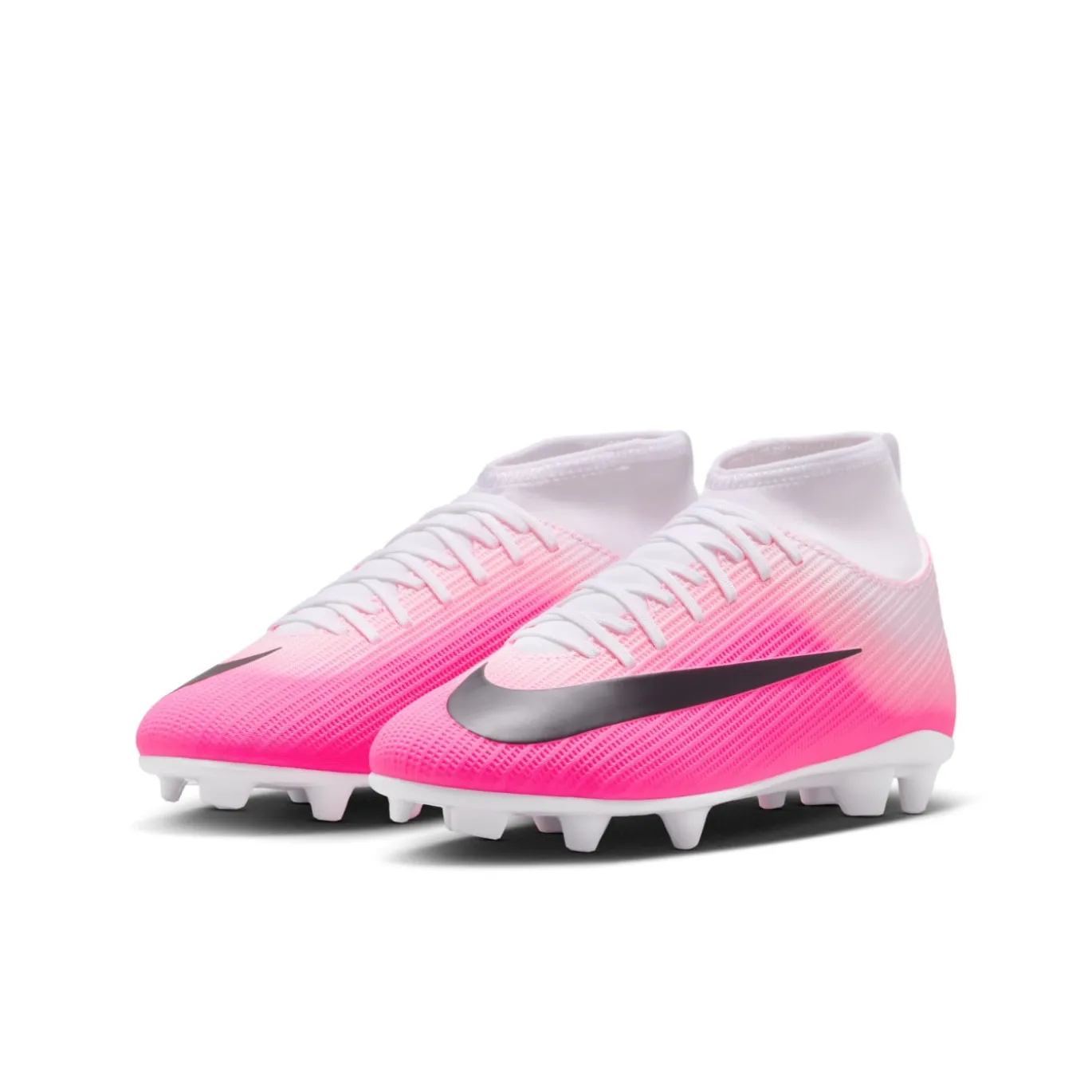 Nike Mercurial Superfly 11 Club Gras / Kunstgras Voetbalschoenen (MG) Kids Felroze Wit Zwart