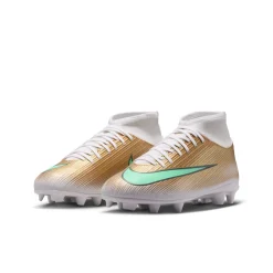 Nike Mercurial Superfly 11 Mbappé Club Gras / Kunstgras Voetbalschoenen (MG) Kids Goud Groen Wit