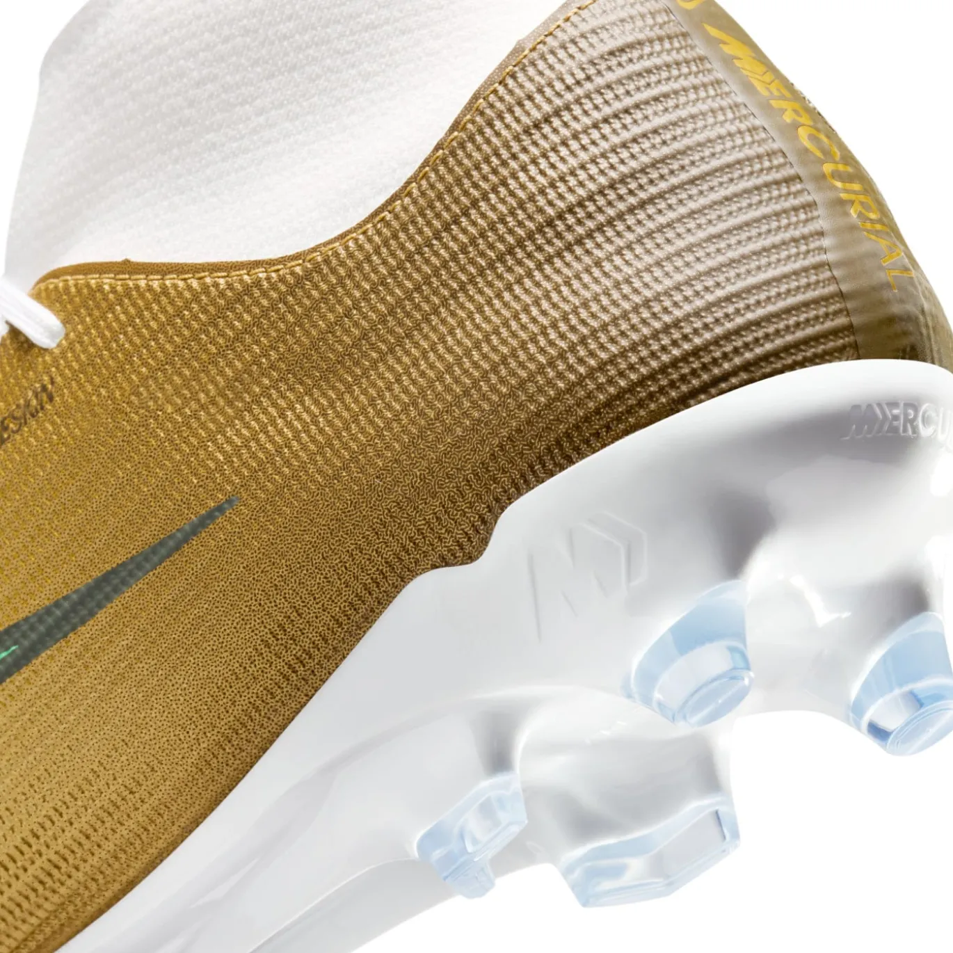 Nike Mercurial Superfly 11 Mbappé Academy Gras / Kunstgras Voetbalschoenen (MG) Goud Groen Wit