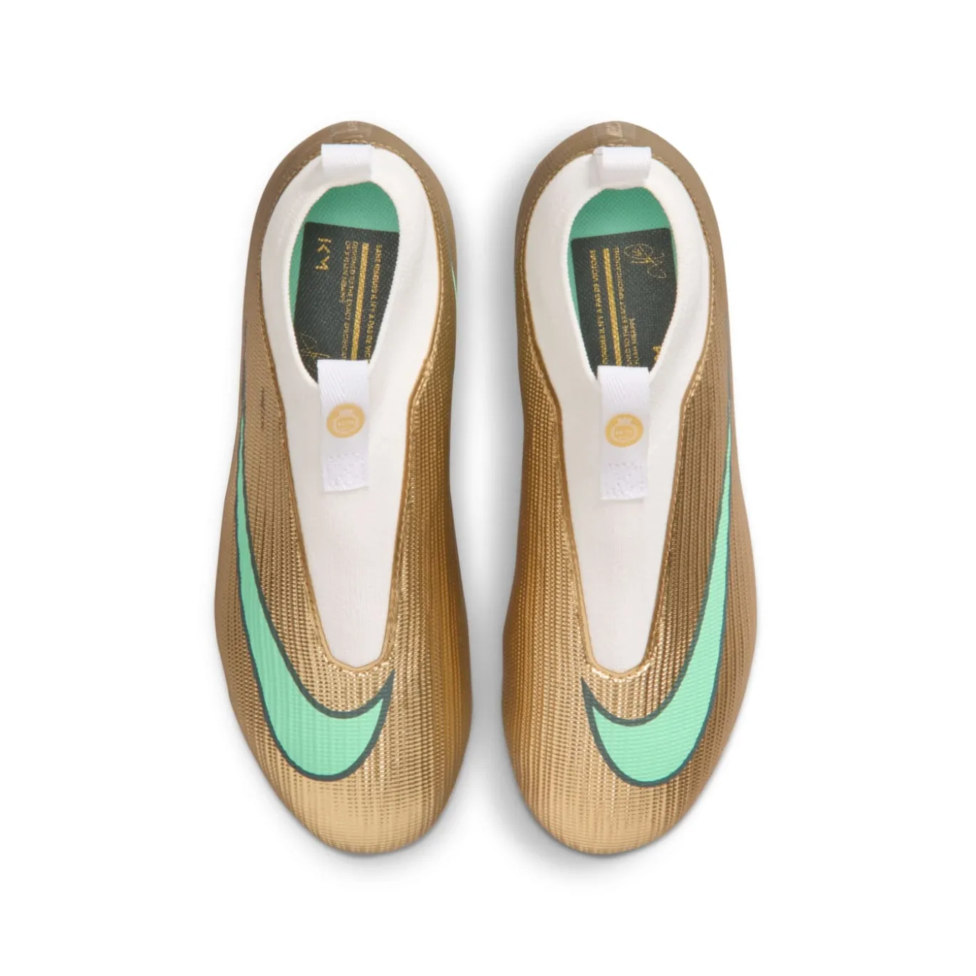 Nike Mercurial Superfly 11 Mbappé Academy Gras / Kunstgras Voetbalschoenen (MG) Kids Goud Groen Wit