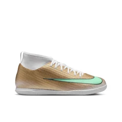 Nike Mercurial Superfly 11 MbappƩ Club Zaalvoetbalschoenen (IN) Kids Goud Groen Wit