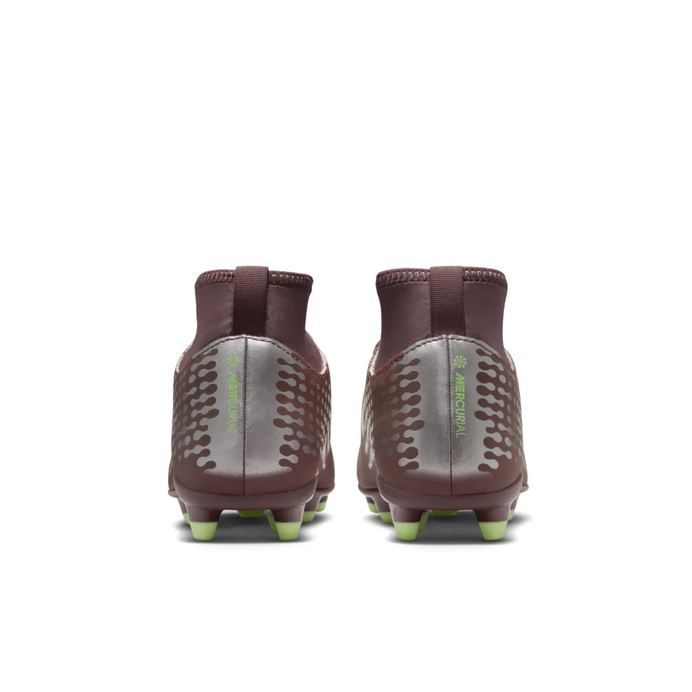 Nike Mercurial Superfly 10 Mbappé Club Gras / Kunstgras Voetbalschoenen (MG) Kids Bruin Neongeel Zilver