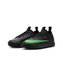 Nike Mercurial Vapor 17 Academy Zaalvoetbalschoenen (IN) Kids Zwart Felgroen Zilvergrijs