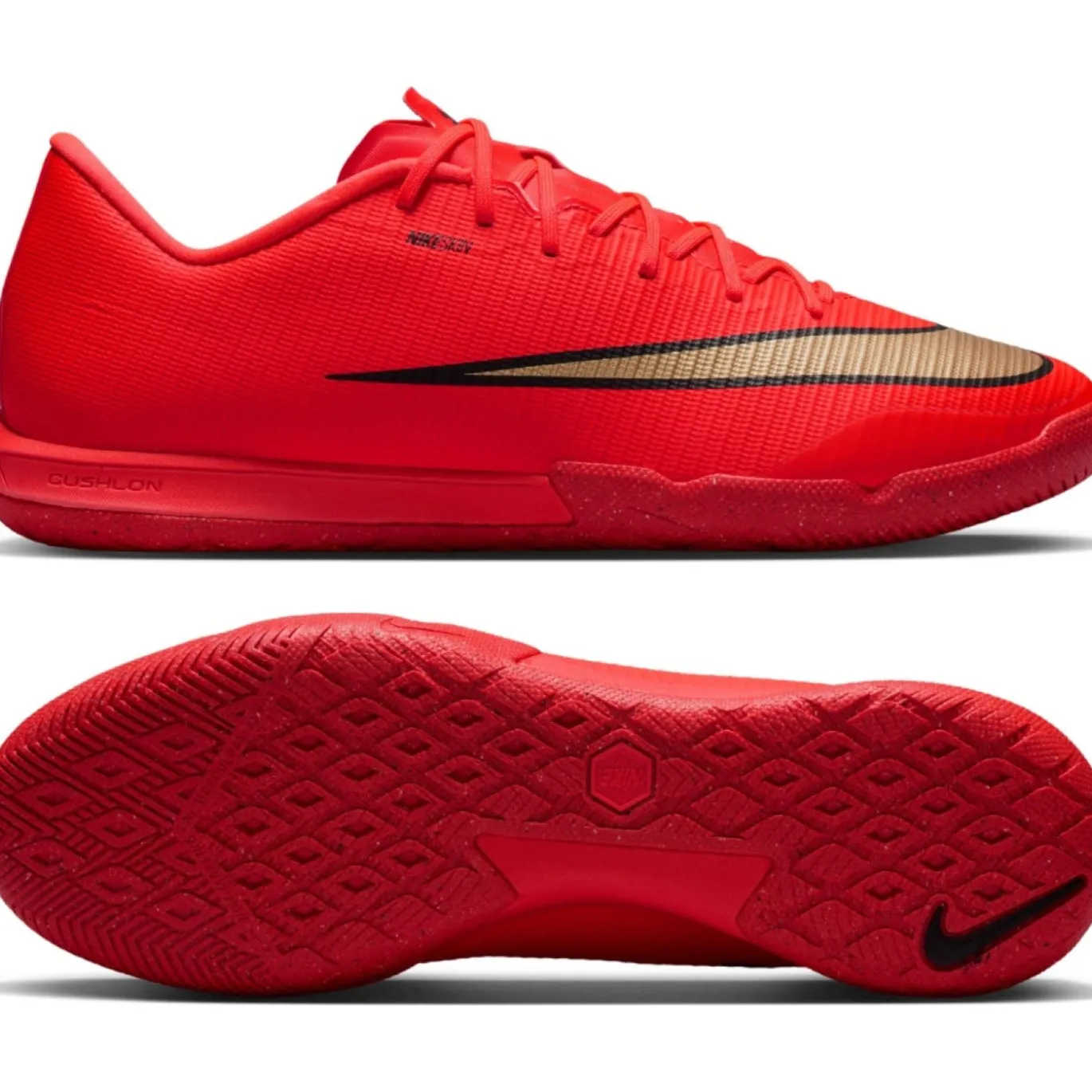 Nike Mercurial Vapor 17 Academy Zaalvoetbalschoenen (IN) Felrood Zwart Goud