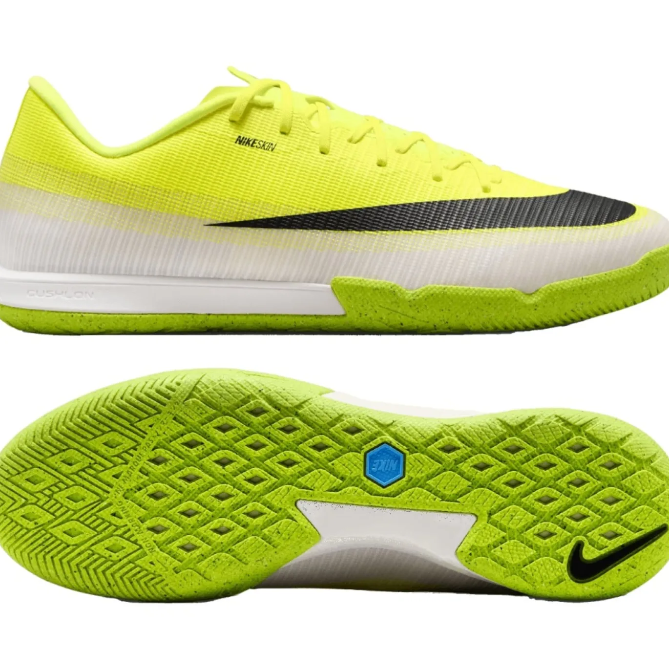 Nike Mercurial Vapor 17 Academy Zaalvoetbalschoenen (IN) Felgeel Wit Zwart Limoen