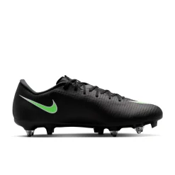 Nike Mercurial Vapor 17 Academy IJzeren-Nop Voetbalschoenen (SG) Anti-Clog Zwart Felgroen Zilvergrijs