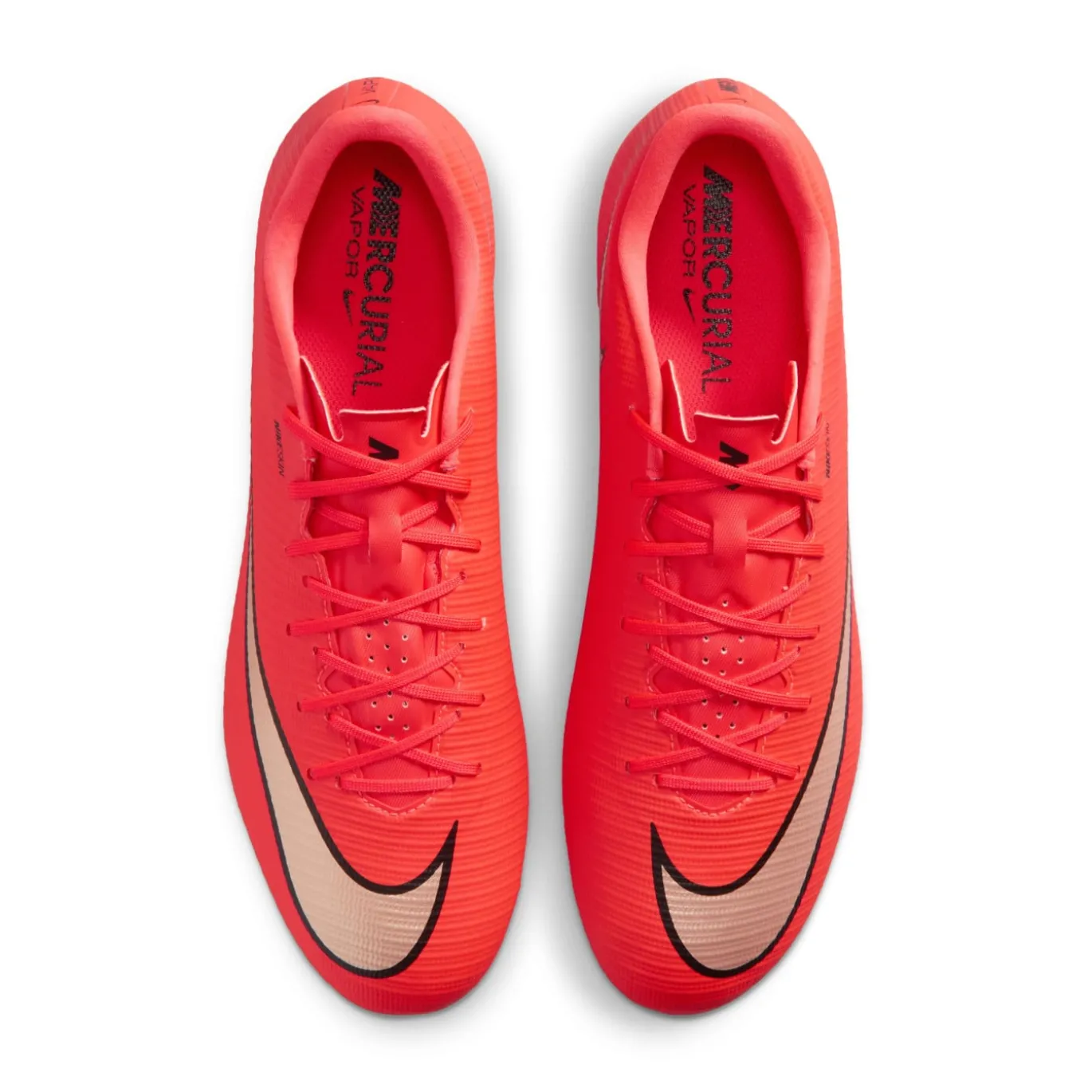 Nike Mercurial Vapor 17 Academy IJzeren-Nop Voetbalschoenen (SG) Anti-Clog Felrood Zwart Goud