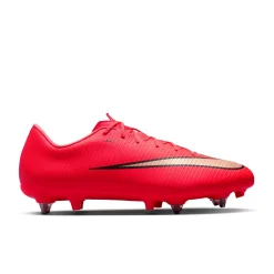 Nike Mercurial Vapor 17 Academy IJzeren-Nop Voetbalschoenen (SG) Anti-Clog Felrood Zwart Goud