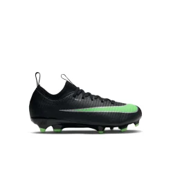Nike Mercurial Vapor 17 Academy Gras / Kunstgras Voetbalschoenen (MG) Peuters/Kleuters Zwart Felgroen Zilvergrijs