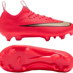 Nike Mercurial Vapor 17 Academy Gras / Kunstgras Voetbalschoenen (MG) Peuters/Kleuters Felrood Zwart Goud