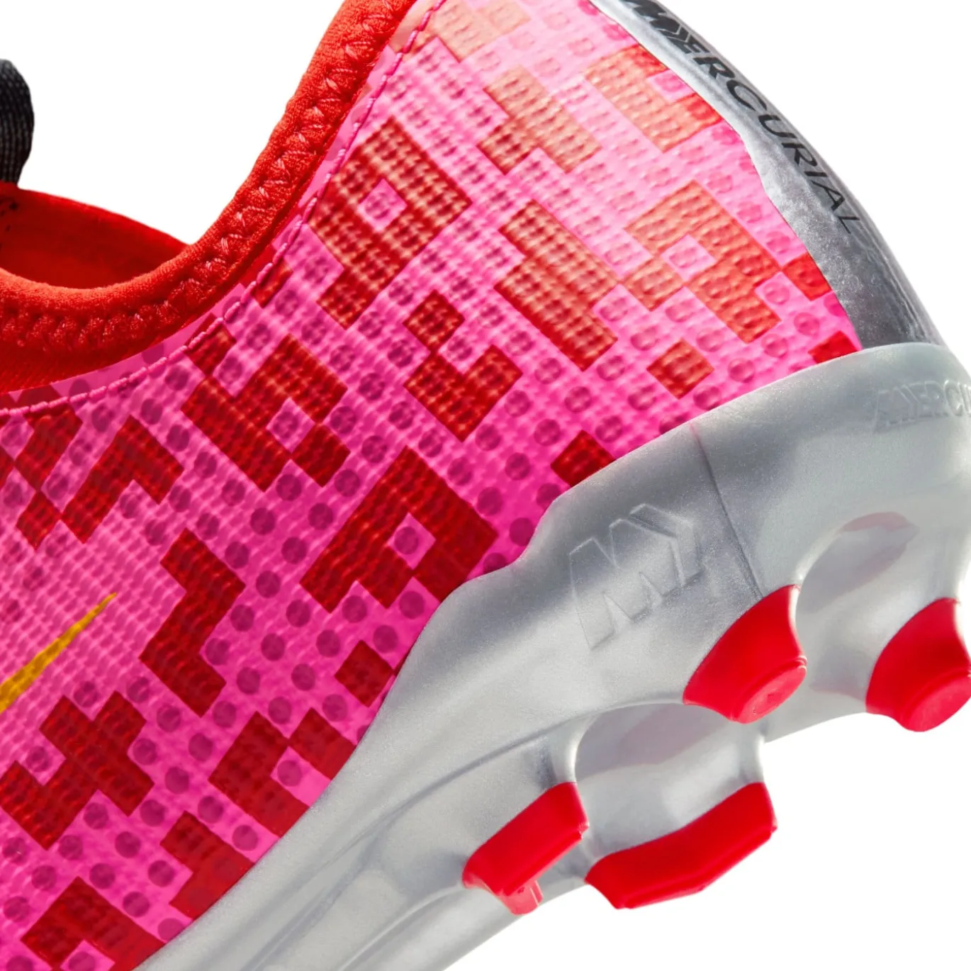 Nike Mercurial Vapor 17 Academy x LEGO® Gras Voetbalschoenen (FG) Kids Rood Roze Oranje