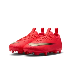 Nike Mercurial Vapor 17 Academy Gras / Kunstgras Voetbalschoenen (MG) Kids Felrood Zwart Goud