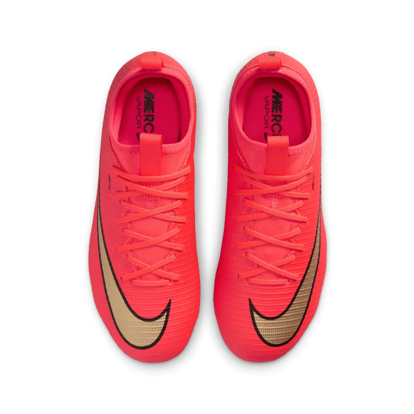 Nike Mercurial Vapor 17 Academy Gras / Kunstgras Voetbalschoenen (MG) Kids Felrood Zwart Goud