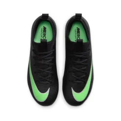 Nike Mercurial Vapor 17 Academy Gras / Kunstgras Voetbalschoenen (MG) Kids Zwart Felgroen Zilvergrijs