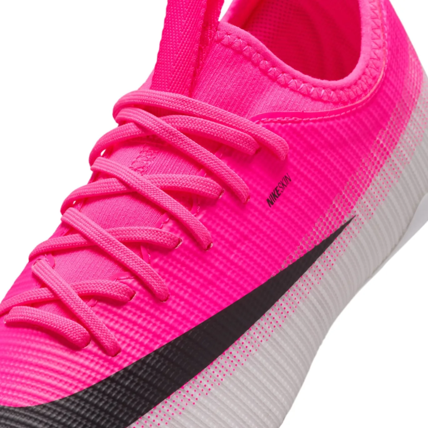 Nike Mercurial Vapor 17 Academy Gras / Kunstgras Voetbalschoenen (MG) Kids Felroze Wit Zwart