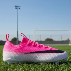 Nike Mercurial Vapor 17 Academy Gras / Kunstgras Voetbalschoenen (MG) Kids Felroze Wit Zwart