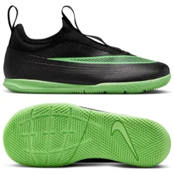 Nike Mercurial Vapor 17 Club Flex Zaalvoetbalschoenen (IN) Kids Zwart Felgroen Zilvergrijs