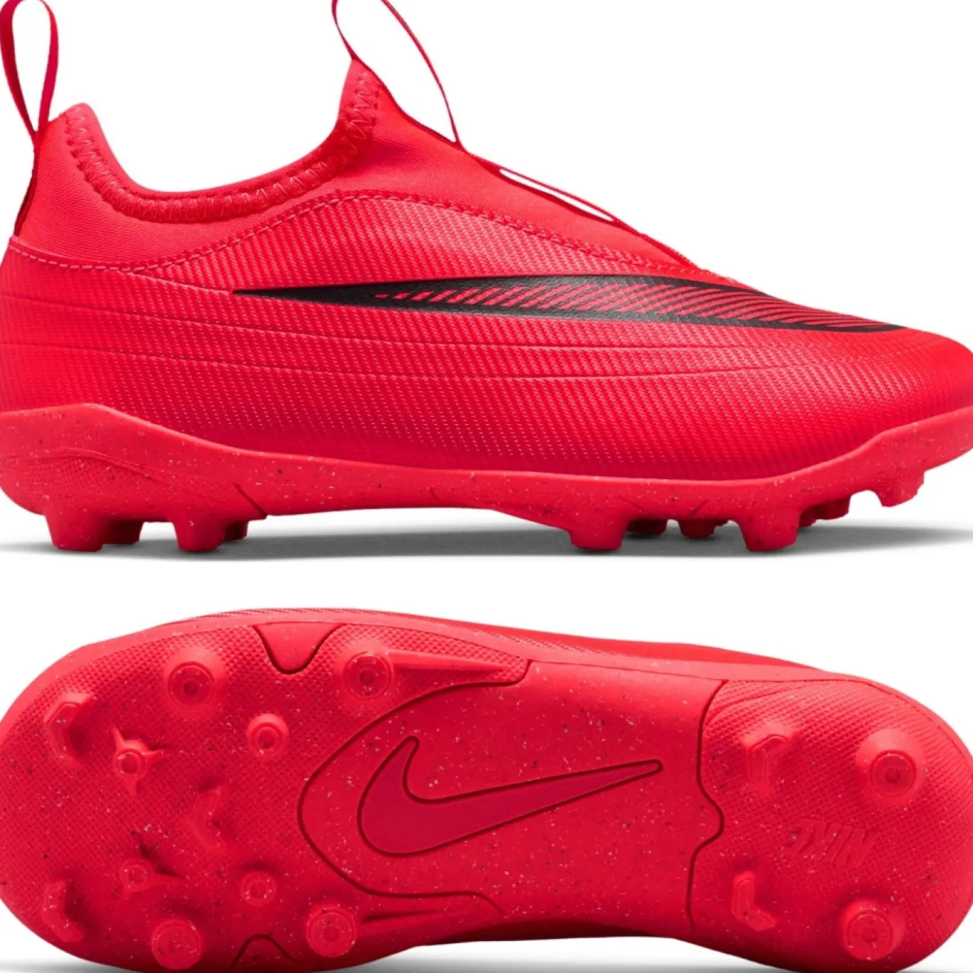 Nike Mercurial Vapor 17 Club Flex Gras / Kunstgras Voetbalschoenen (MG) Kids Felrood Zwart Goud