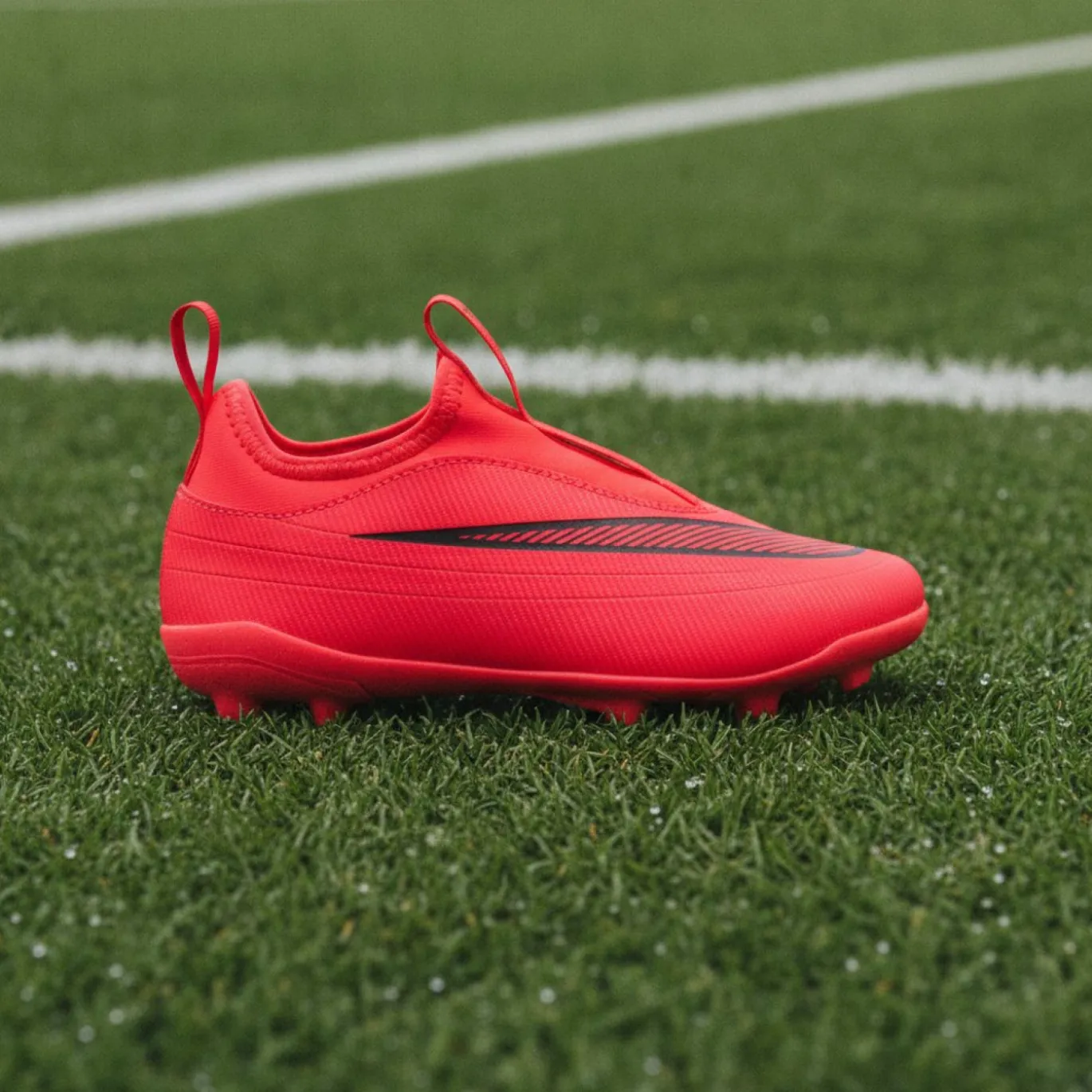 Nike Mercurial Vapor 17 Club Flex Gras / Kunstgras Voetbalschoenen (MG) Kids Felrood Zwart Goud