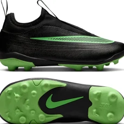 Nike Mercurial Vapor 17 Club Flex Gras / Kunstgras Voetbalschoenen (MG) Kids Zwart Felgroen Zilvergrijs