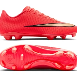 Nike Mercurial Vapor 17 Club Gras / Kunstgras Voetbalschoenen (MG) Felrood Zwart Goud