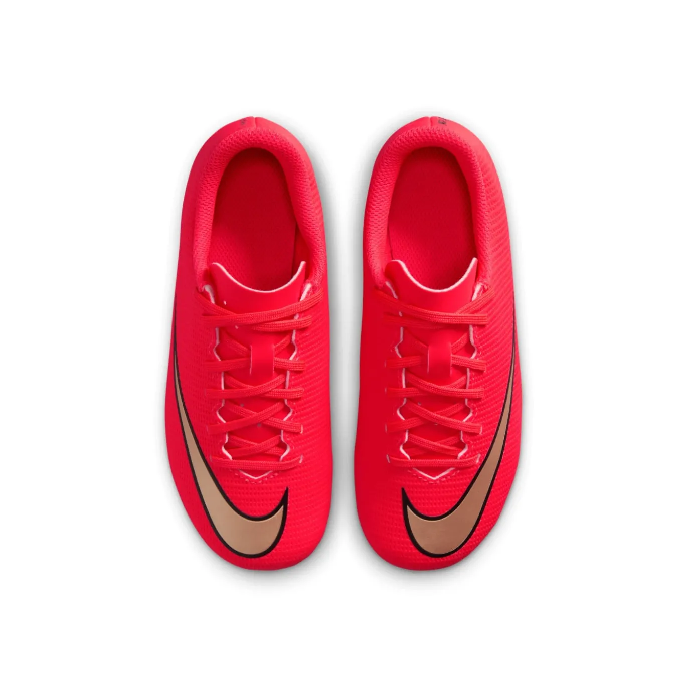 Nike Mercurial Vapor 17 Club Gras / Kunstgras Voetbalschoenen (MG) Peuters/Kleuters Felrood Zwart Goud