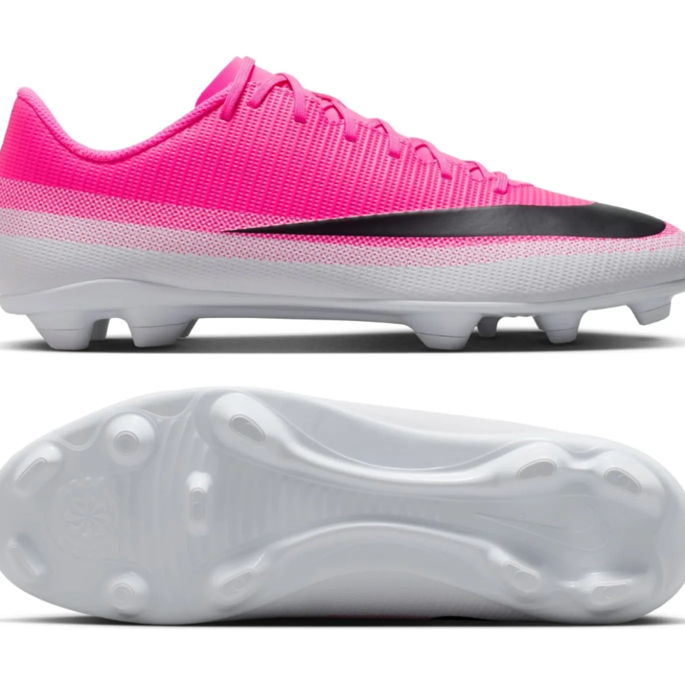 Nike Mercurial Vapor 17 Club Gras / Kunstgras Voetbalschoenen (MG) Felroze Wit Zwart
