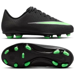 Nike Mercurial Vapor 17 Club Gras / Kunstgras Voetbalschoenen (MG) Kids Zwart Felgroen Zilvergrijs