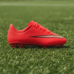 Nike Mercurial Vapor 17 Club Gras / Kunstgras Voetbalschoenen (MG) Kids Felrood Zwart Goud
