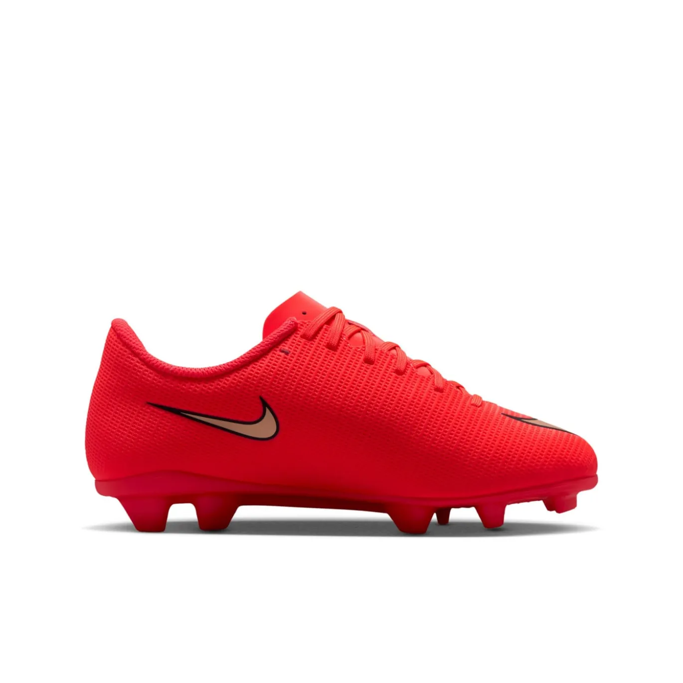 Nike Mercurial Vapor 17 Club Gras / Kunstgras Voetbalschoenen (MG) Kids Felrood Zwart Goud