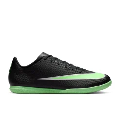 Nike Mercurial Vapor 17 Club Zaalvoetbalschoenen (IN) Zwart Felgroen Zilvergrijs