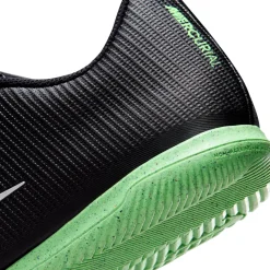 Nike Mercurial Vapor 17 Club Zaalvoetbalschoenen (IN) Zwart Felgroen Zilvergrijs