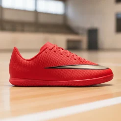 Nike Mercurial Vapor 17 Club Zaalvoetbalschoenen (IN) Kids Felrood Zwart Goud