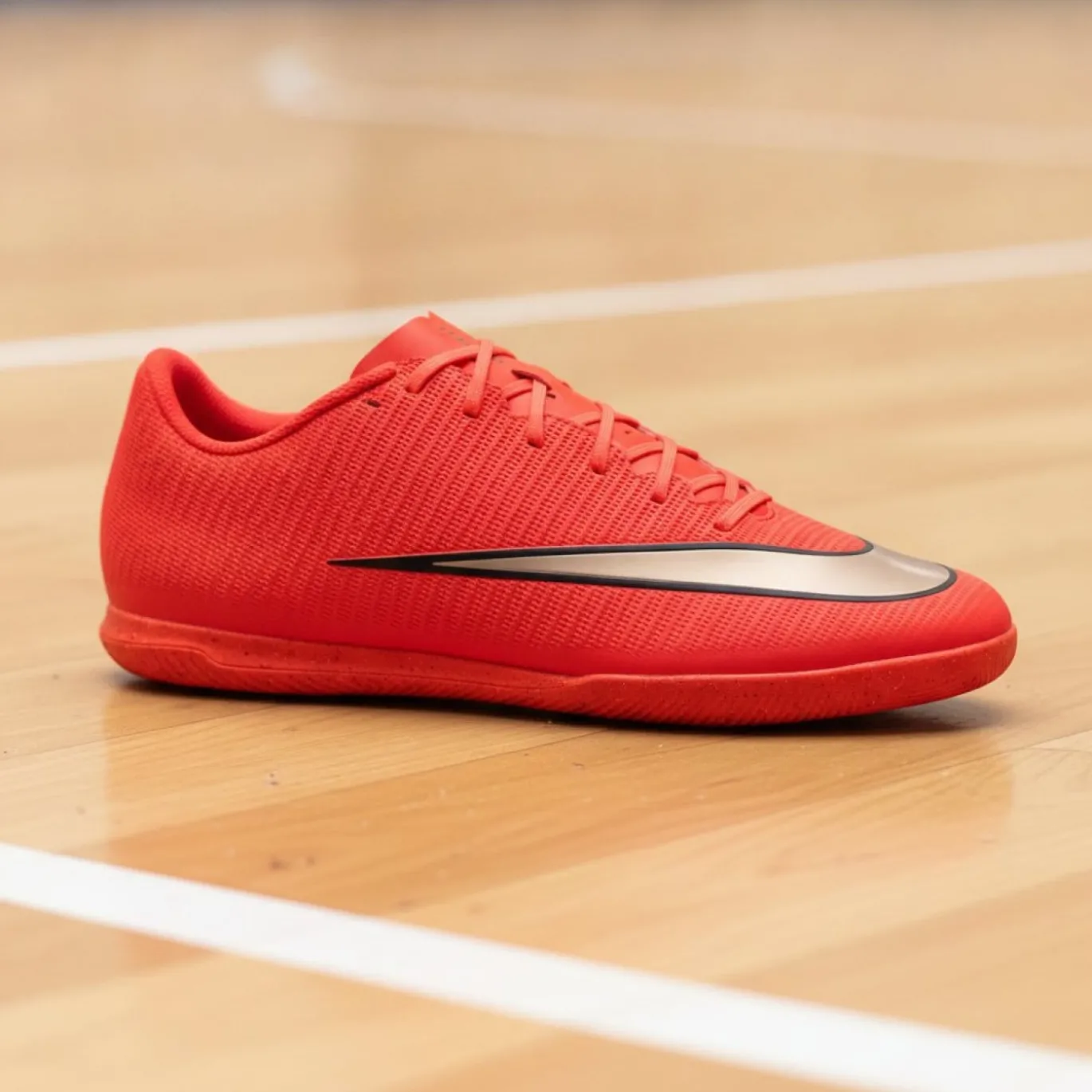 Nike Mercurial Vapor 17 Club Zaalvoetbalschoenen (IN) Felrood Zwart Goud